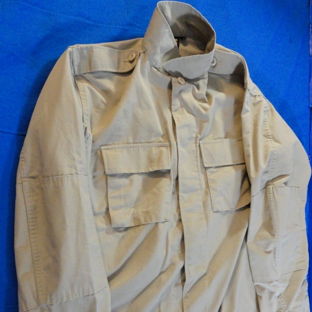 NEW PROPPER KHAKI BDU HOT WEATHER TACTICAL 2 POCKET COMBAT JACKET RC 419